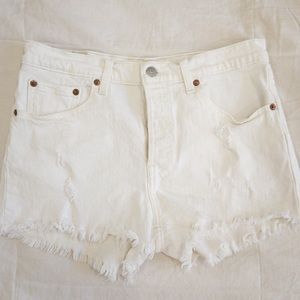 Levi’s White Shorts